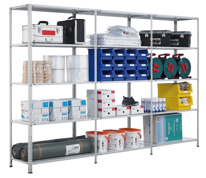 Schulte Universalprofil-Set 750 x 600 mm verzinkt für MULTIplus Regale